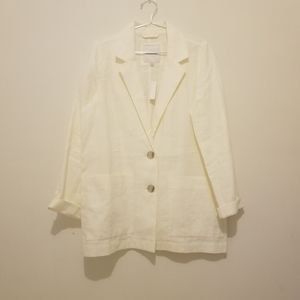 NTW MADEWELL linen dorset blazer, size M